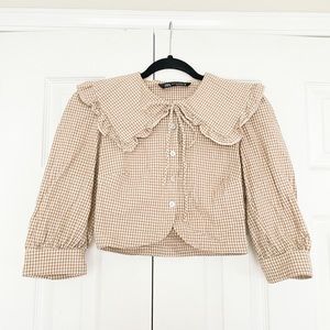 Zara Peter Pan Collar Blouse